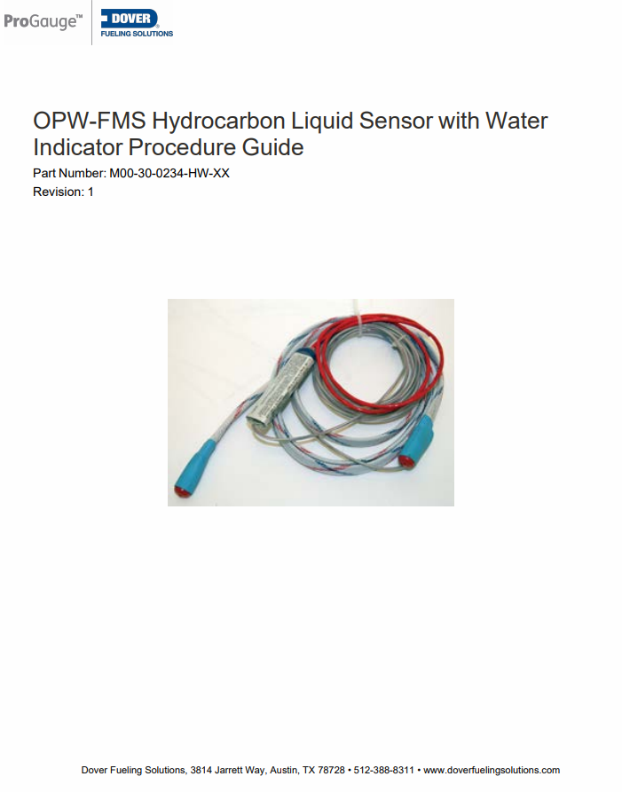 Hydrocarbon Liquid Sensor with Water